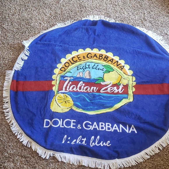 Dolce & Gabbana Other - Dolce and Gabbana  blue Italian zest round beach t
